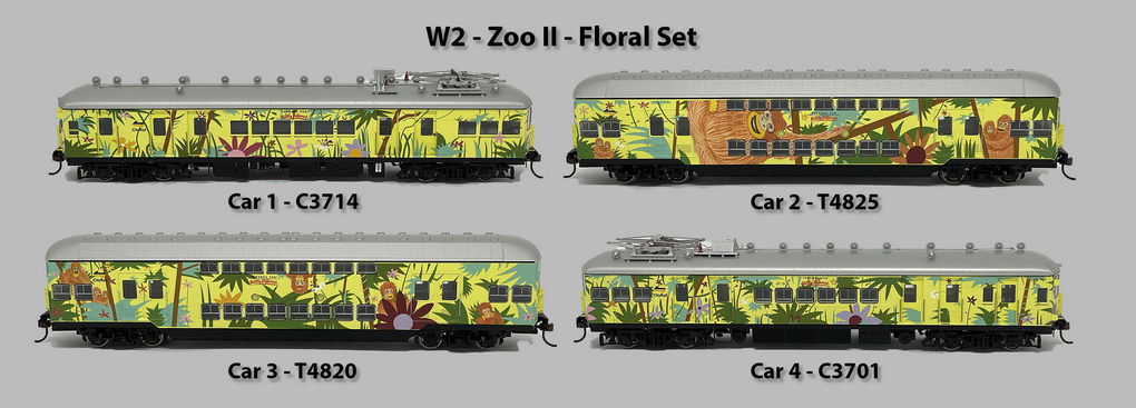 Set No. 587  Comeng W2-Set  Sputnik - Floral Zoo set